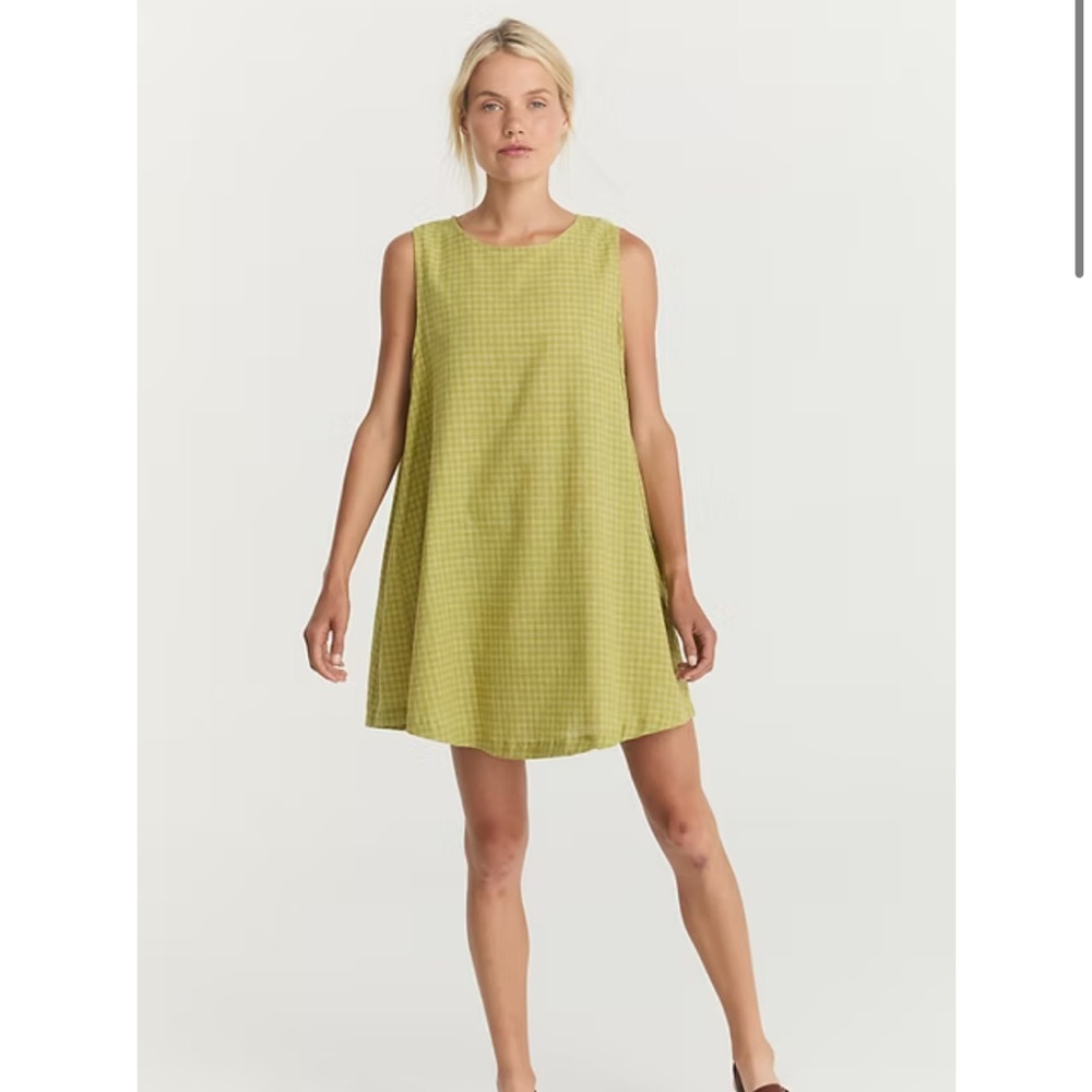 Opia classic shift dress in hemp linen